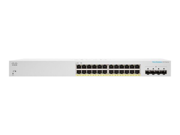CISCO Business Switching CBS220 Smart 24-port Gigabit PoE 195W 4x1G SFP uplink