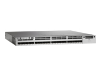 CISCO CAT 3850 24 PORT 10G FIBER SWITCH IP BASE REMANUFACTURED
