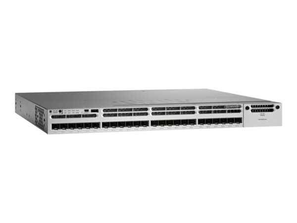 CISCO CAT 3850 24 PORT 10G FIBER SWITCH IP SERVICES REMANUFACTURED