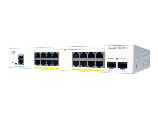 CISCO Catalyst 1000 16-Port Gigabit data-only 2 x 1G SFP Uplinks LAN Base