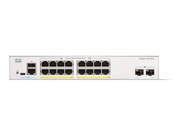 CISCO Catalyst 1300 16-port GE PoE 2x1G SFP