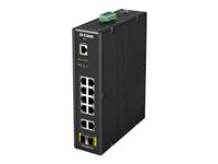 D-LINK 12 Port L2 Industrial Smart Managed Switch with 10 x 1GBaseTX ports and 2 x SFP ports