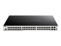 D-LINK 52-Port Smart Managed PoE+ Gigabit Stack Switch 4x 10G dlink green 3.0 48x 10/100/1000Mbit/s TP RJ-45 PoE Port 802.3at