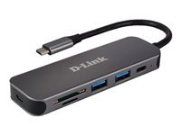 D-LINK 5in1 USB-C Hub with Card Reader