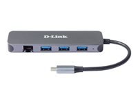 D-LINK 5in1 USB-C Mini Docking Station