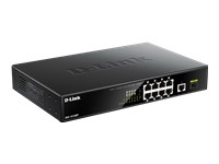 D-LINK 8 Gigabit PoE/PoE+ ports And 1 Gigabit port And 1 SFP port Metallic 125W PoE budget