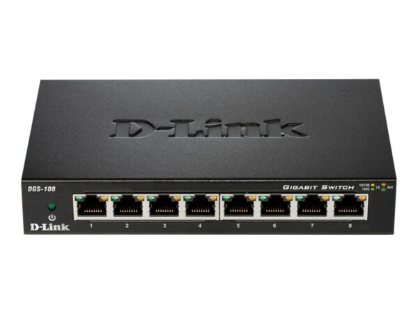 D-LINK 8-port 10/100/1000Mbps Gigabit Ethernet Switch – Metal Housing