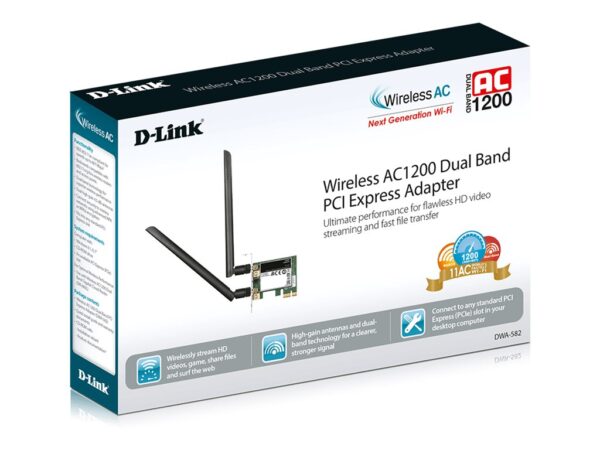 D-LINK AC1200 Dualband PCIe Adapter