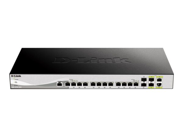 D-LINK Smart+ L2+ 12 Copper Multigigabit Ports 100M/1G/2.5G/5G/10G & 2 copper/SFP+ Multigigabit ports & 2 10GbE SFP+ ports