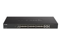 D-LINK Smart+ L2+ 24 ports Switch 10GbE SFP+ & 4 ports copper 10GbE