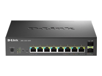 D-LINK Smart+ L2+ 8 ports 2.5 GbE PoE 1-2/60W – 3-8/30W and 2 ports 10 GbE SFP+ – Budget PoE 120 W