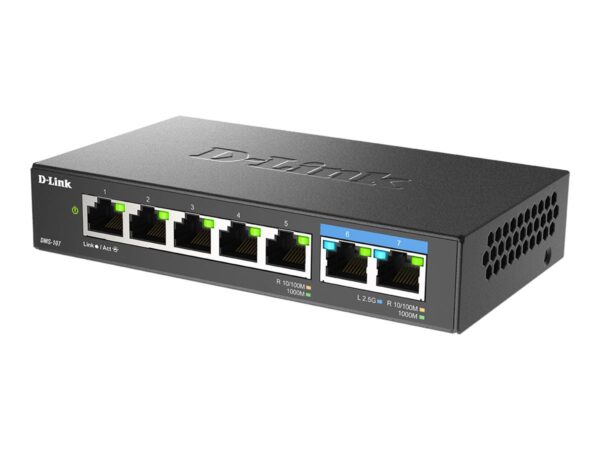 D-LINK Switch 5 Gigabit ports & 2 Multigigabit ports 2.5Gps