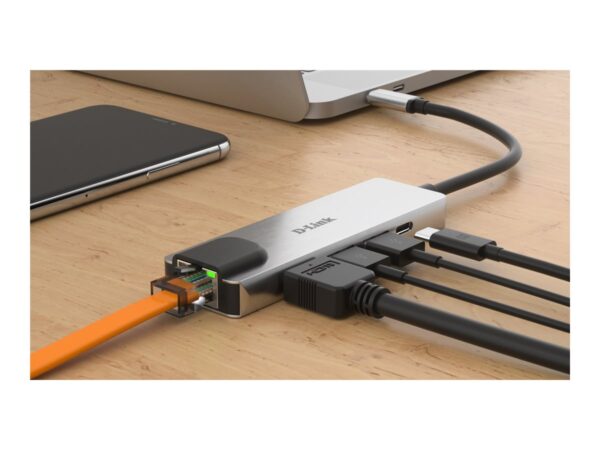 D-LINK USB-C 5-en-1 HDMI charging