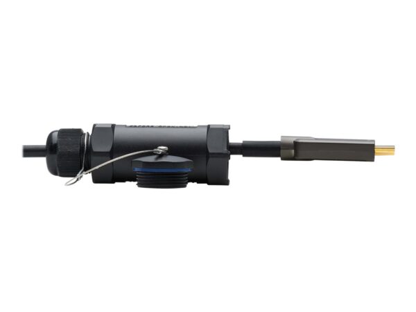 EATON High-Speed Armored HDMI Fiber Active Optical Cable AOC with Hooded Connectors and Reel 4K 60Hz HDR IP68 M/M Black 100m