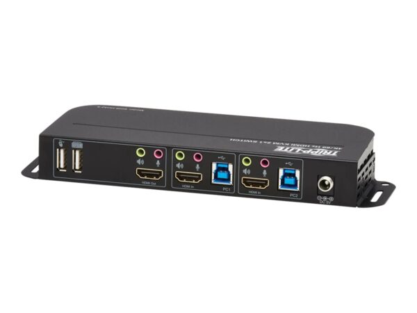 EATON TRIPPLITE 2-Port HDMI/USB KVM Switch 4K 60Hz HDR HDCP 2.2 IR USB Sharing USB 3.0 Cables