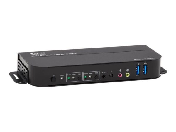 EATON TRIPPLITE 2-Port HDMI/USB KVM Switch 4K 60Hz HDR HDCP 2.2 IR USB Sharing USB 3.0 Cables