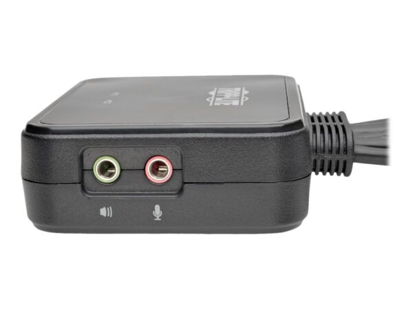 EATON TRIPPLITE 2-Port USB/HD Cable KVM Switch with Audio/Video Cables and USB Peripheral Sharing