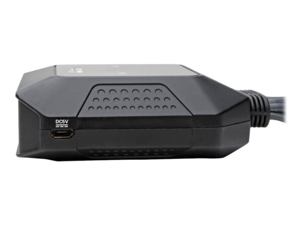 EATON TRIPPLITE Commutateur KVM 2 ports DisplayPort 1.1/USB avec audio/vidéo câbles intégrés partage de périphériques USB