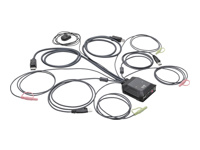 EATON TRIPPLITE Commutateur KVM 2 ports DisplayPort 1.1/USB avec audio/vidéo câbles intégrés partage de périphériques USB