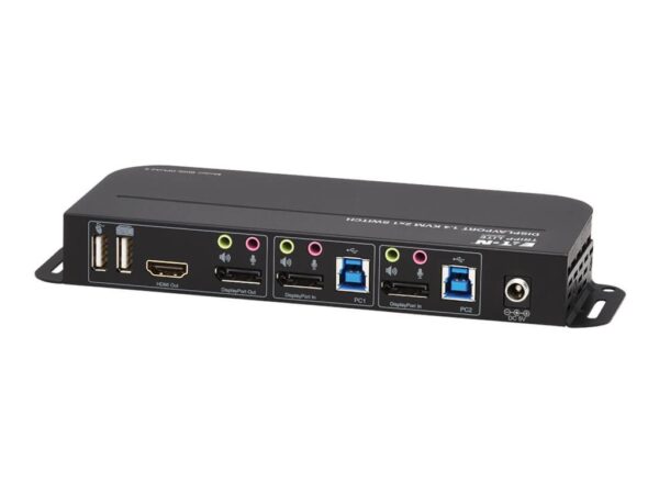 EATON TRIPPLITE Commutateur KVM 2 ports DisplayPort/USB 4K 60 Hz HDR HDCP 2.2 IR DP 1.4 partage USB câbles USB 3.0