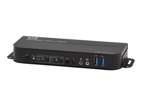 EATON TRIPPLITE Commutateur KVM 2 ports DisplayPort/USB 4K 60 Hz HDR HDCP 2.2 IR DP 1.4 partage USB câbles USB 3.0