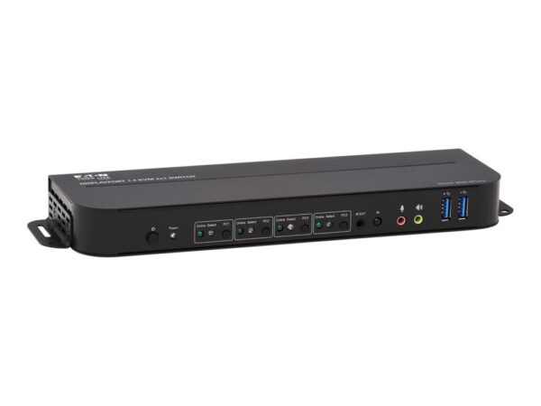 EATON TRIPPLITE Commutateur KVM 4 ports DisplayPort/USB 4K 60 Hz HDR HDCP 2.2 IR DP 1.4 partage USB