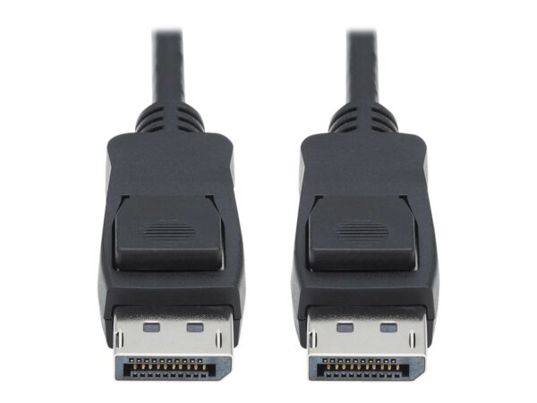 EATON TRIPPLITE DisplayPort 1.4 Cable M/M – UHD 8K HDR 4:2:0 HDCP 2.2 Latching Connectors Black 6ft.