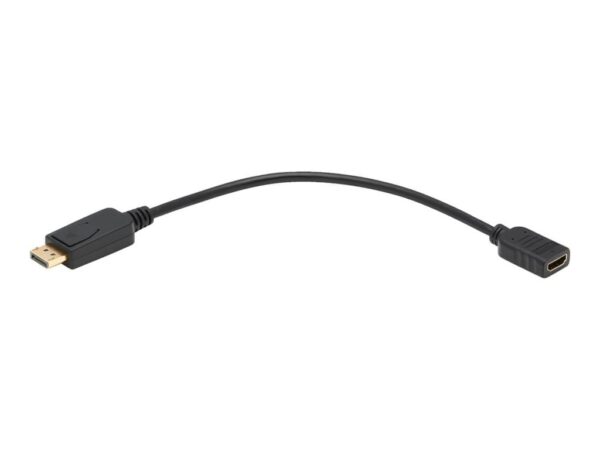 EATON TRIPPLITE DisplayPort to HDMI Video Adapter Video Converter M/F HDCP Black 1ft.