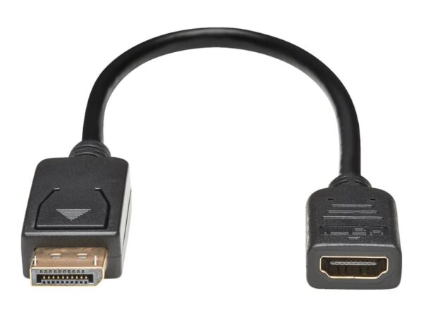 EATON TRIPPLITE DisplayPort to HDMI Video Adapter Video Converter M/F HDCP Black 1ft.