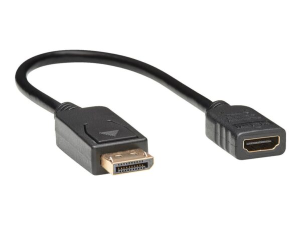 EATON TRIPPLITE DisplayPort to HDMI Video Adapter Video Converter M/F HDCP Black 1ft.