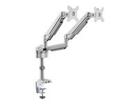 EATON TRIPPLITE Dual-Display Flex-Arm Mount for 13p to 34p Monitors – Clamp or Grommet USB Audio Ports