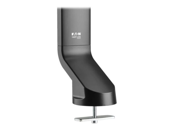 EATON TRIPPLITE Dual-Display Monitor Arm with Desk Clamp and Grommet – Height Adjustable 17p to 27p Monitors