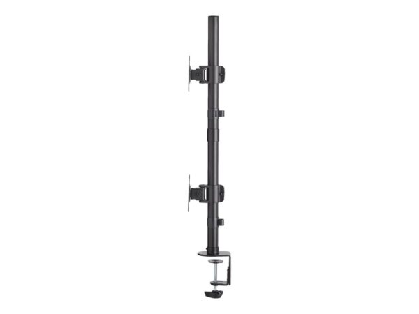 EATON TRIPPLITE Dual Vertical Flat-Screen Desk Stand/Clamp Mount 15inch to 27inch Flat-Screen Displays