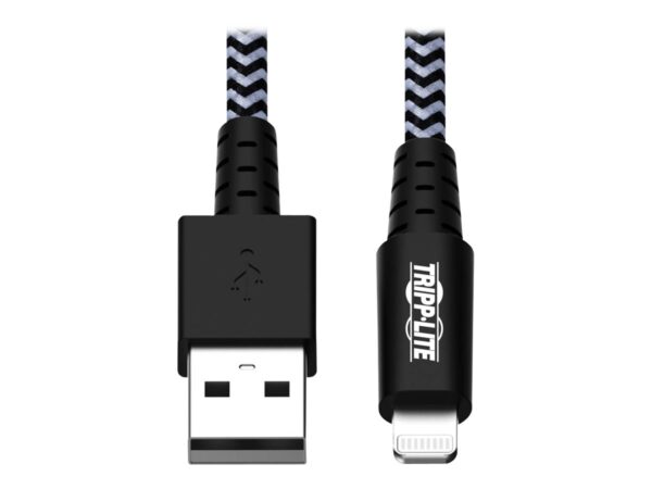 EATON TRIPPLITE Heavy-Duty USB-A to Lightning Sync/Charge Cable MFi Certified – M/M USB 2.0 3ft. 0.91m