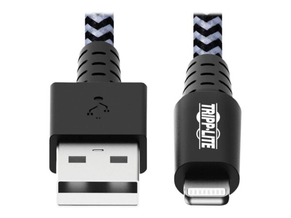 EATON TRIPPLITE Heavy-Duty USB-A to Lightning Sync/Charge Cable MFi Certified – M/M USB 2.0 3ft. 0.91m