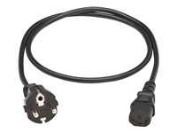 EATON TRIPPLITE PDU Power Cord C13 to Schuko CEE 7/7 – 10A 250V H05VV-F 1M 3.28 FT. Black