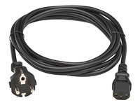 EATON TRIPPLITE PDU Power Cord C13 to Schuko CEE 7/7 – 10A 250V H05VV-F 3M Black