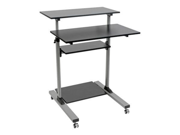EATON TRIPPLITE Rolling Desk TV/Monitor Cart – Height Adjustable