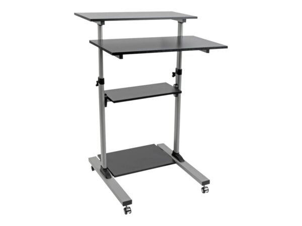 EATON TRIPPLITE Rolling Desk TV/Monitor Cart – Height Adjustable