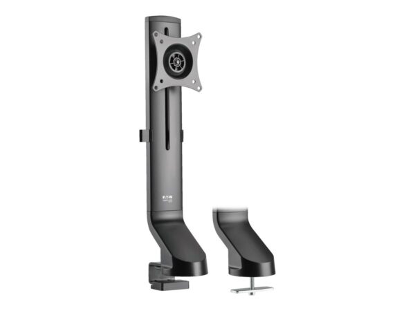 EATON TRIPPLITE Single-Display Monitor Arm with Desk Clamp and Grommet – Height Adjustable 17p to 32p Monitors