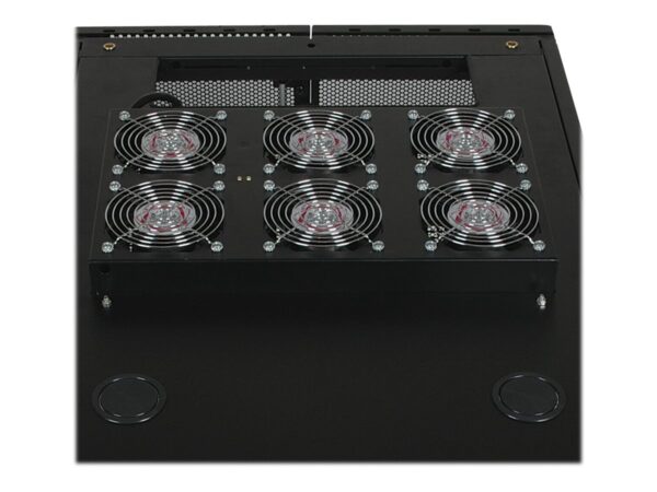 EATON TRIPPLITE SmartRack Roof-Mounted Fan Panel – 6 208/240V high-performance fans 420 CFM C14 inlet