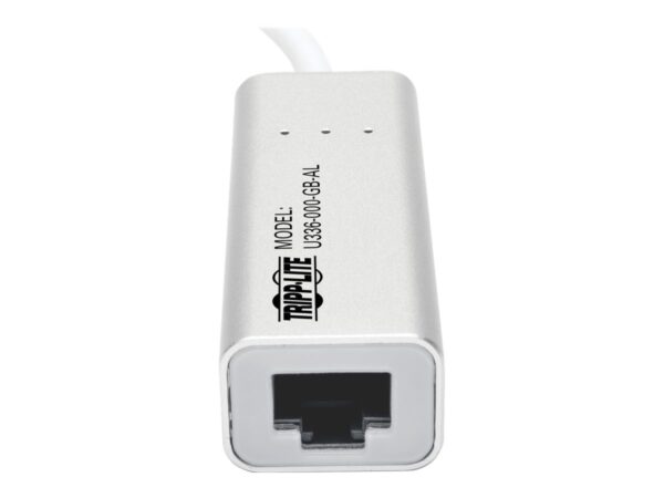 EATON TRIPPLITE USB 3.0 SuperSpeed to Gigabit Ethernet NIC Network Adapter 10/100/1000 Plug and Play Aluminum