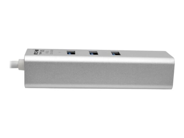 EATON TRIPPLITE USB 3.0 SuperSpeed to Gigabit Ethernet NIC Network Adapter with 3 Port USB 3.0 Hub