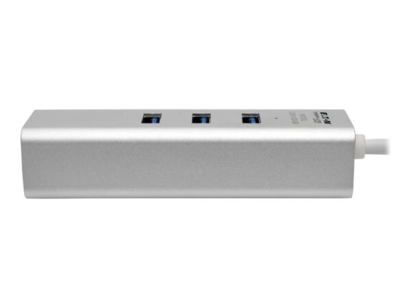 EATON TRIPPLITE USB 3.0 SuperSpeed to Gigabit Ethernet NIC Network Adapter with 3 Port USB 3.0 Hub