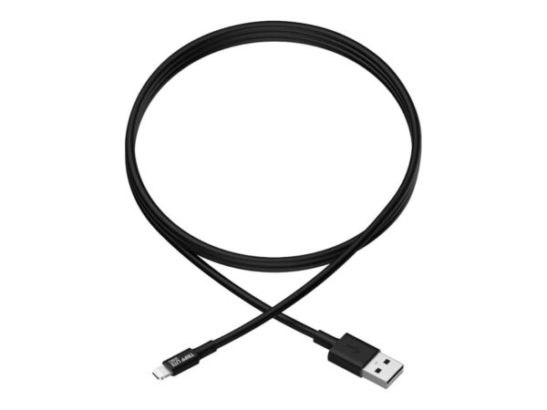 EATON TRIPPLITE USB-A to Lightning Sync/Charge Cable MFi Certified – Black M/M USB 2.0 3ft. 0.91m
