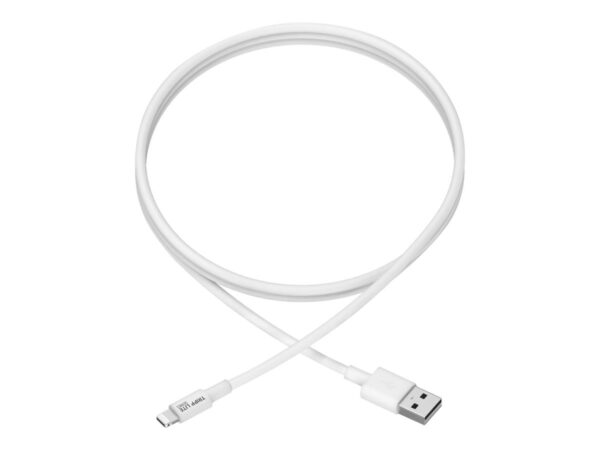 EATON TRIPPLITE USB-A to Lightning Sync/Charge Cable MFi Certified – White M/M USB 2.0 3ft. 0.91m