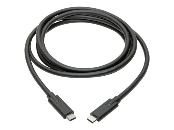EATON TRIPPLITE USB-C Cable M/M – USB 3.1 Gen 1 5Gbps 5A Rating Thunderbolt 3 Compatible 6ft. 1.83m