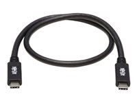 EATON TRIPPLITE USB-C Cable M/M – USB 3.1 Gen 2 10 Gbps 5A Rating Thunderbolt 3 Compatible 20-in. 50.8cm