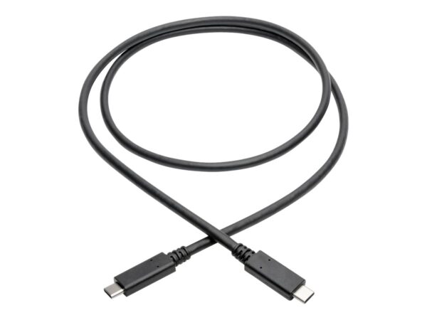 EATON TRIPPLITE USB-C Cable M/M – USB 3.1 Gen 2 10Gbps 5A Rating Thunderbolt 3 Compatible 3ft. 0.91m