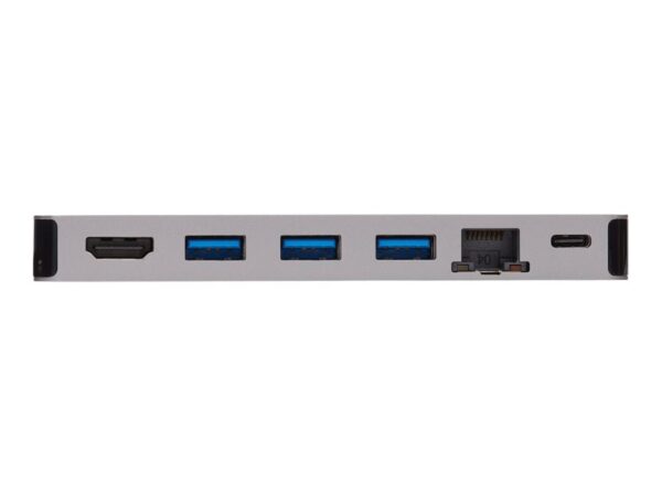 EATON TRIPPLITE USB-C Dock – 4K HDMI USB 3.2 Gen 1 USB-A Hub GbE Memory Card 100W PD Charging Detachable Cord